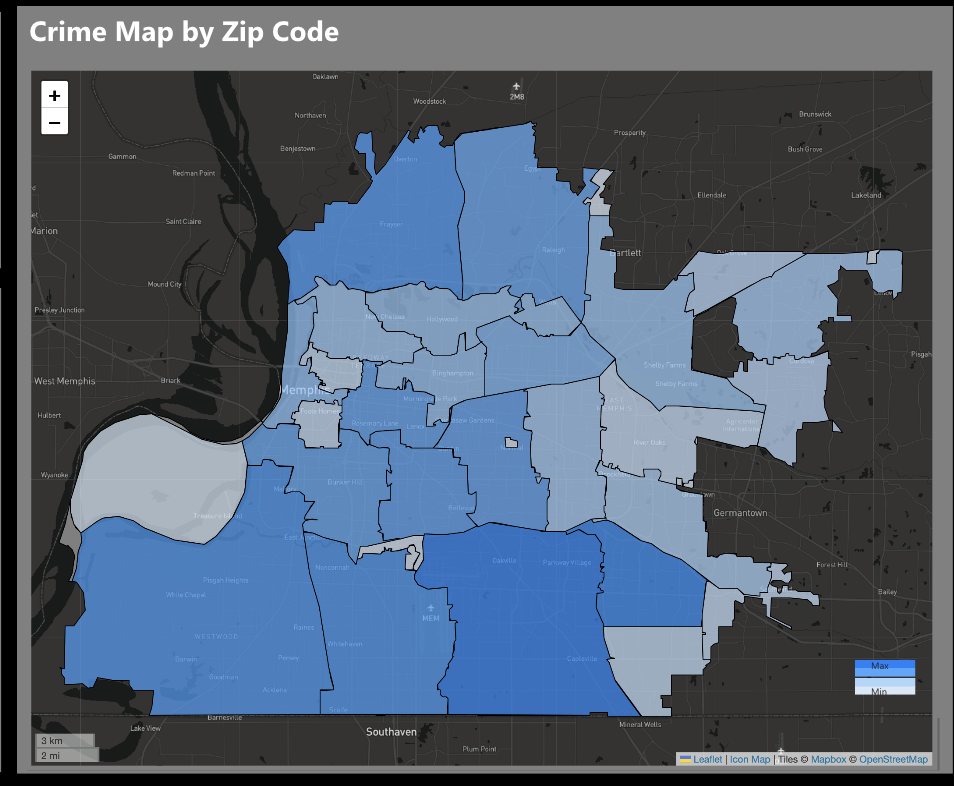 Memphis Flyer | City Dashboards Show Crimiest Memphis ZIP Codes